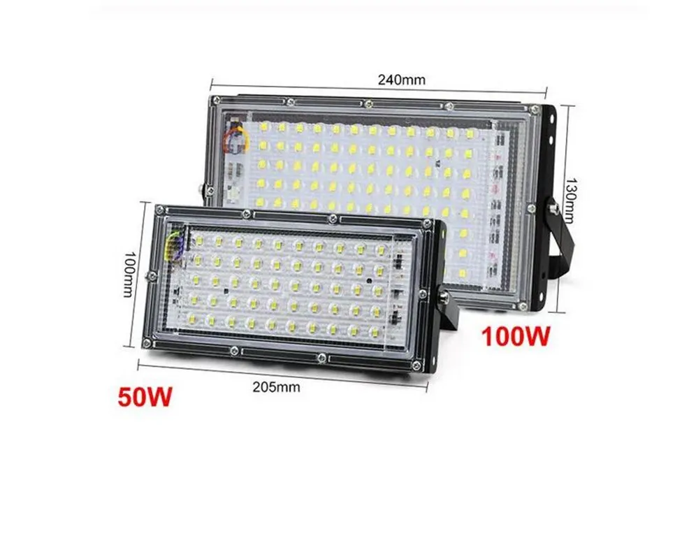 

Светодиодный прожектор 100 Вт, 100/50 В переменного тока, 220 В