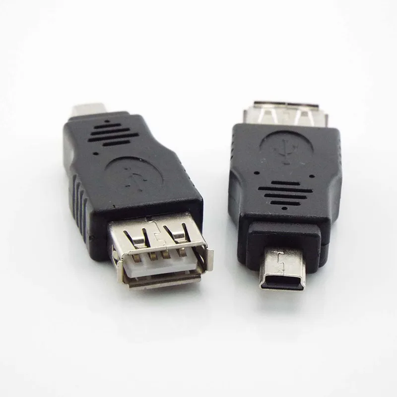 

Universal USB 2.0 A To Mini B 5-Pin Male Adapter For Android Mobile Mini Type-A B Jack Splitter Smart Phone OTG Converter