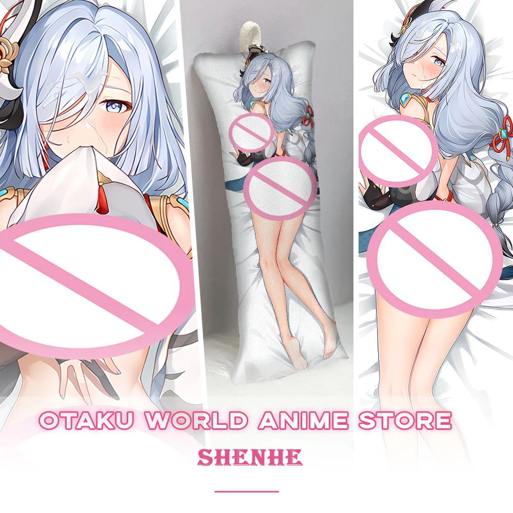

Genshin Impact Shenhe Dakimakura Anime Otaku 2-Side Printed Waifu Decor Hugging Body Pillow Case Cushion Pillow Cover