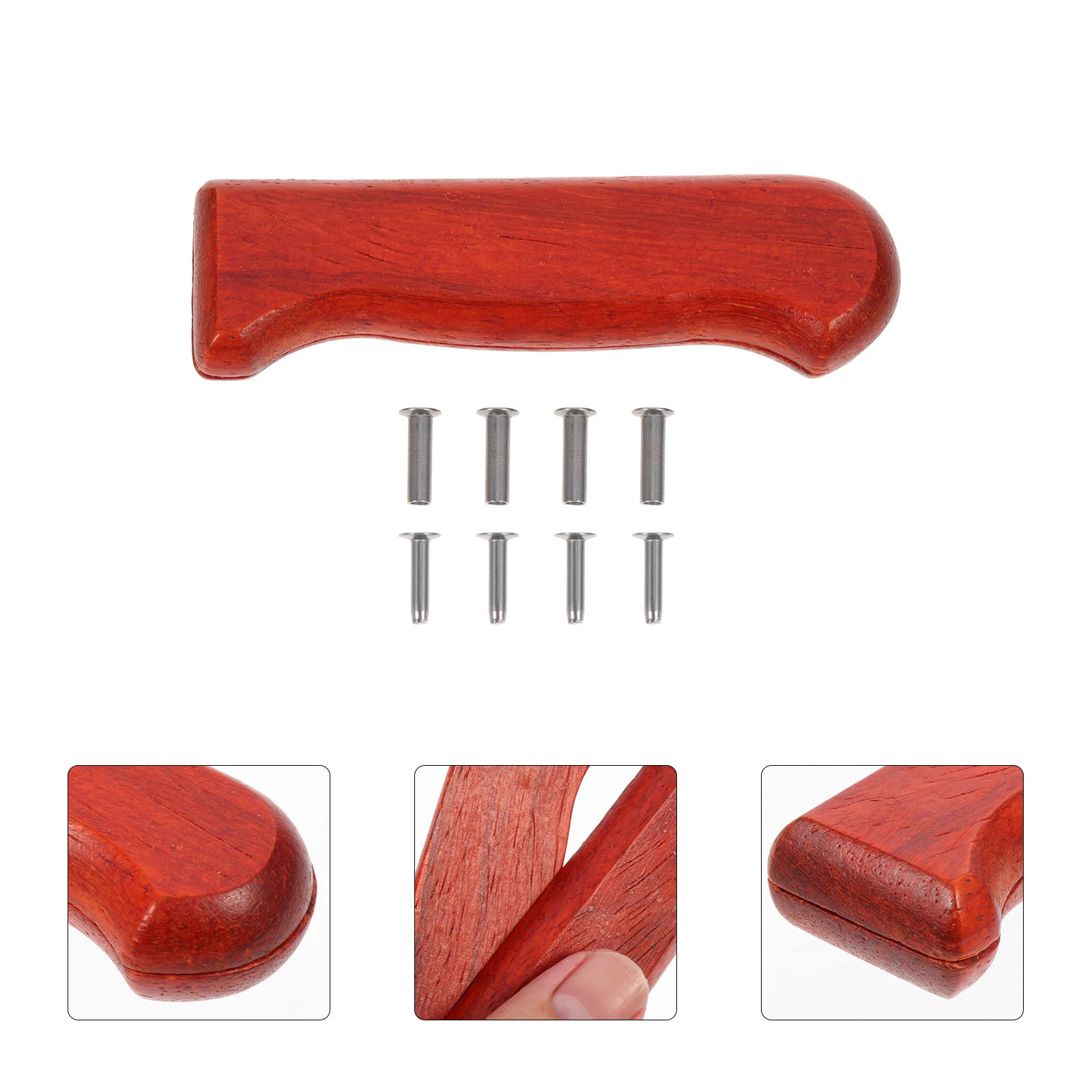 

Kitchen Knife Handle Chopping Grip Chef Knives Knifes Wood for Replacement Wooden Parts