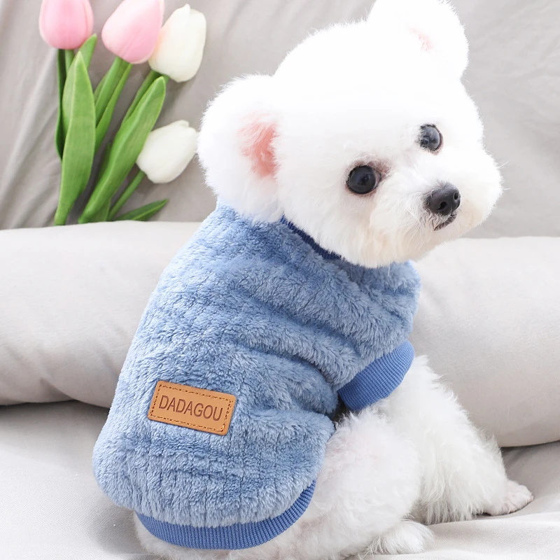 Dog clothes Autumn clothes Winter warm vest sweater Teddy is thicker