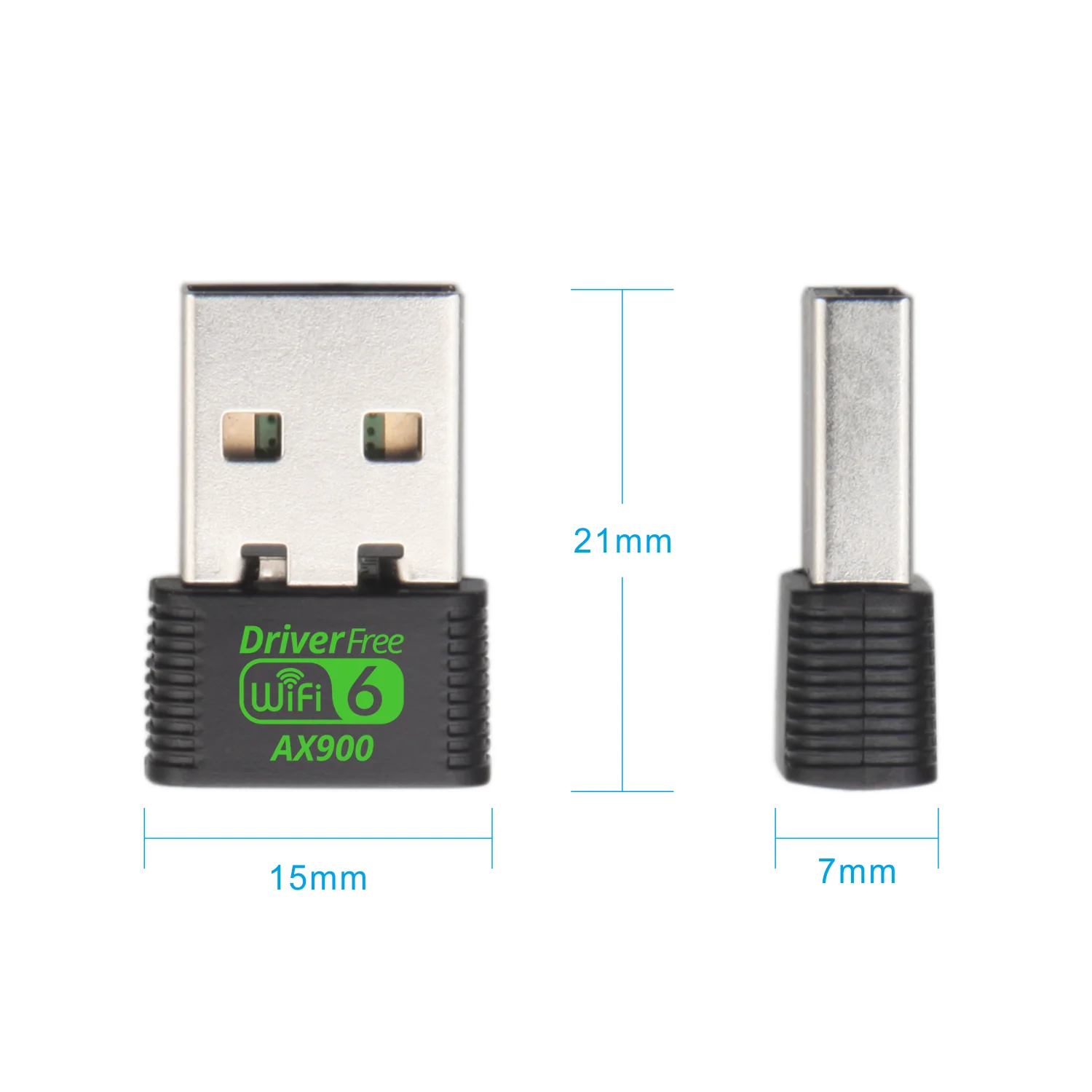 USB WiFi 6 어댑터 동글 AX900 듀얼 밴드 2.4G/5GHz USB WiFi 네트워크 무선 수신기 드라이버 무료 Windows 10/11