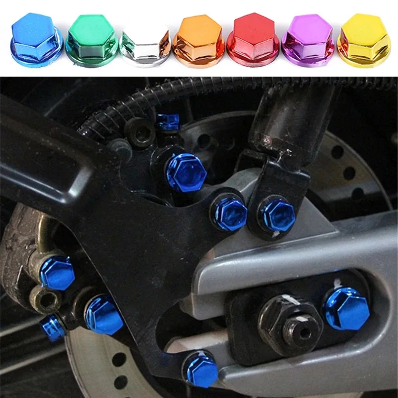 

30pcs/Set Motorcycle Modification Parts Screw Nut Cap Covers Decorative Auto Truck Parts for Kawasaki Honda Accessories