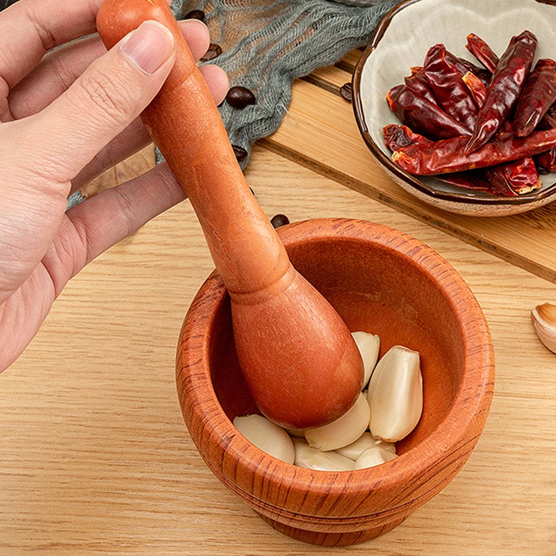 Garlic masher household grinder pressing manual garlic mashed garlic mashing pot mashing press bowl medicine pot pounding stone mortar