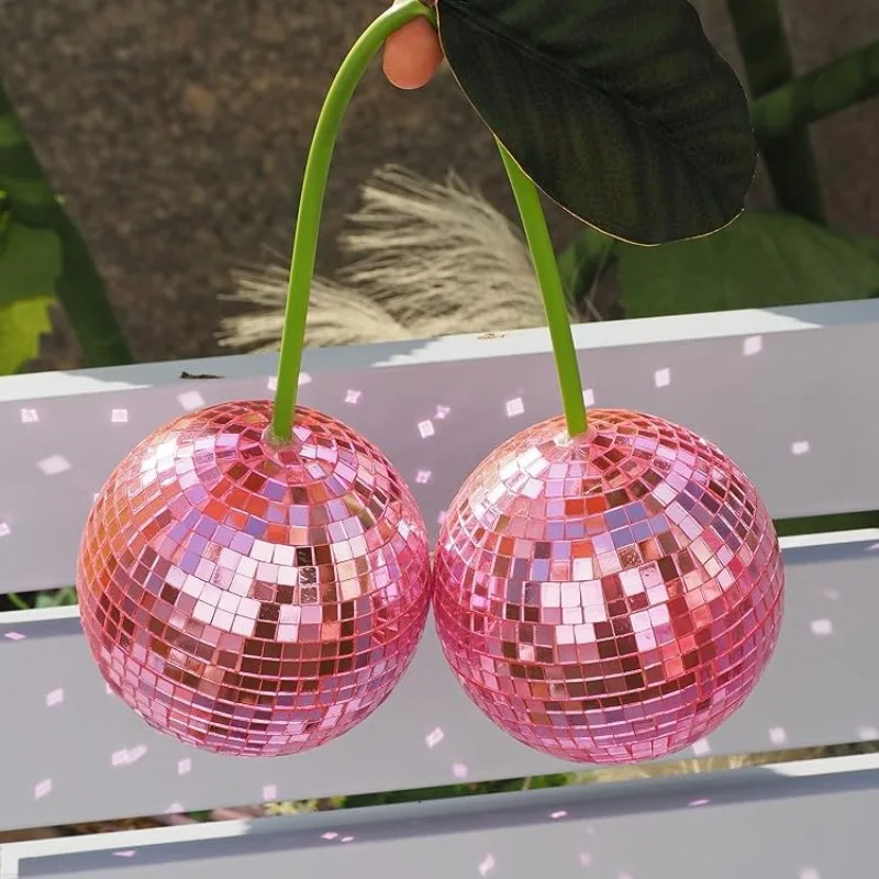 Disco Cherry Wall & Home Décor with Hanging Disco Balls