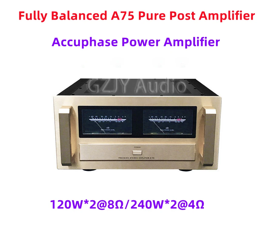 

Class A A75 Pure Post Amplifier, Hifi Fever, refer Accuphase ,Fully Balanced Power Amplifier,120W*2@8Ω/240W*2@4Ω, RCA&XLR