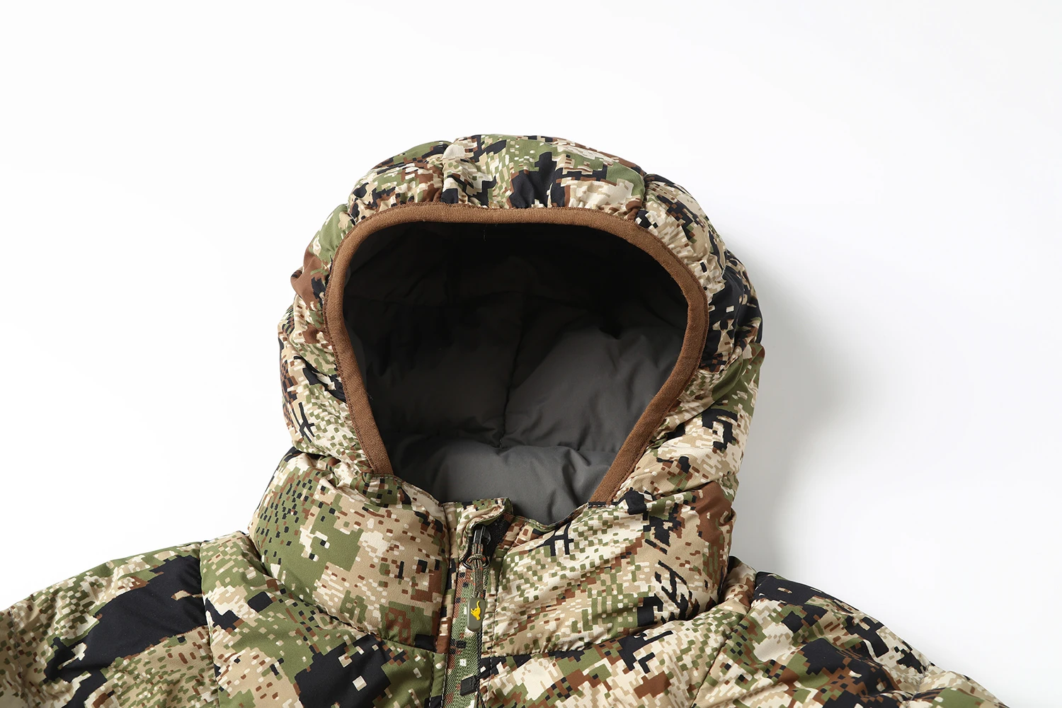 Ainfad 남성용 라이트 다운 재킷, 위장 낚시 및 사냥 세트, 겨울