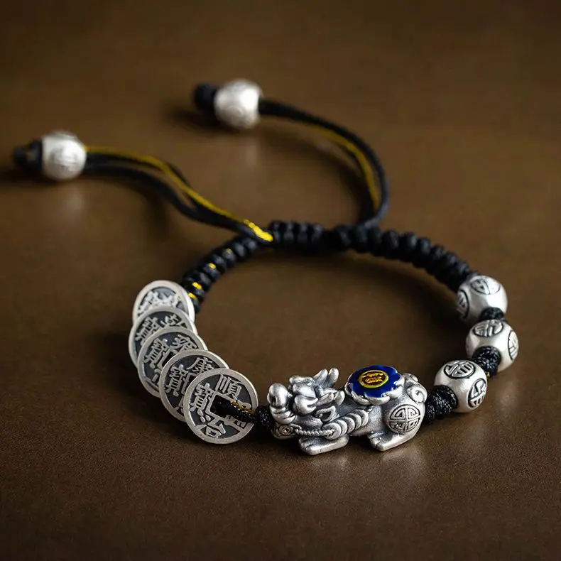 New 2023 Vintage Fashion Lucky Pixiu Bracelet Personality Hip-hop Punk Open Bracelet Banquet Jewelry Accessories Gift