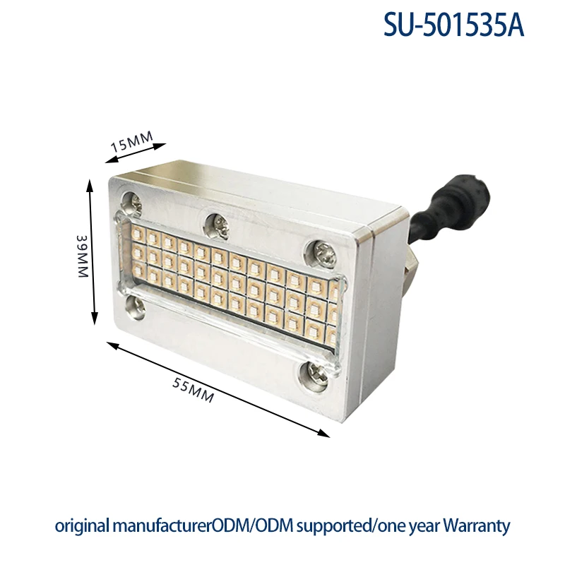 135W SU-501535A 수냉식 UV LED 경화 램프 395NM (엡손 싱글헤드 LED UV 바니시 경화용, 바니시 UV 접착제 건조용)