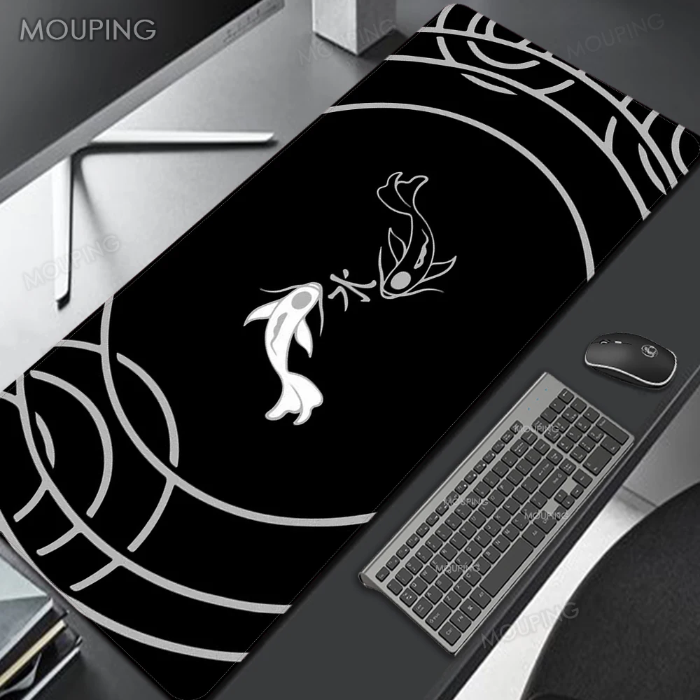 Black Big Great Wave Mouse Pad Pc Gamer Computer Desk Mat Carpet Gaming Mouse Gamer Accessories Rubber Mousepad 400x900 300x800