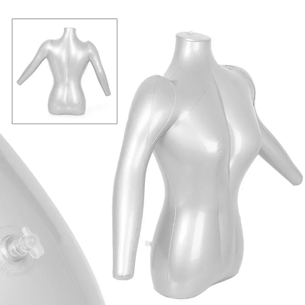 Buste Masculin Gonflable En PVC - Hauteur 72 Cm - Pour Vitrine, Exposition Bijoux, écharpes, Accessoires