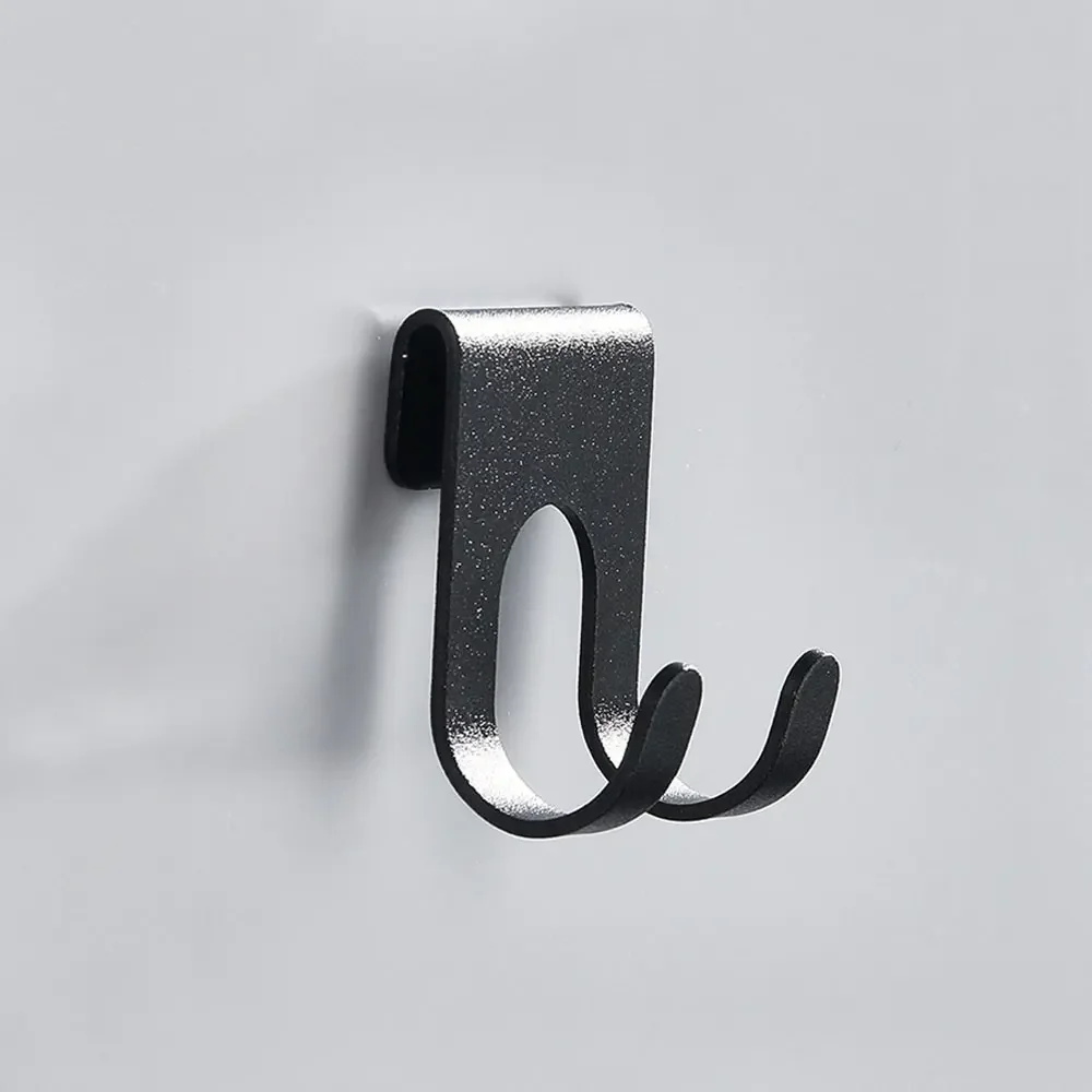 Aluminum Hook 1pc Shower Glass Door Hook Towel Rack Hanger Key Organizer Plug Shaver Holder Rack Hooks Hanging