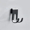 1pc Aluminum Hook Shower Glass Door Hook Towel Rack Hanger Key Organizer Plug Shaver Holder Rack Hooks for Hanging 6