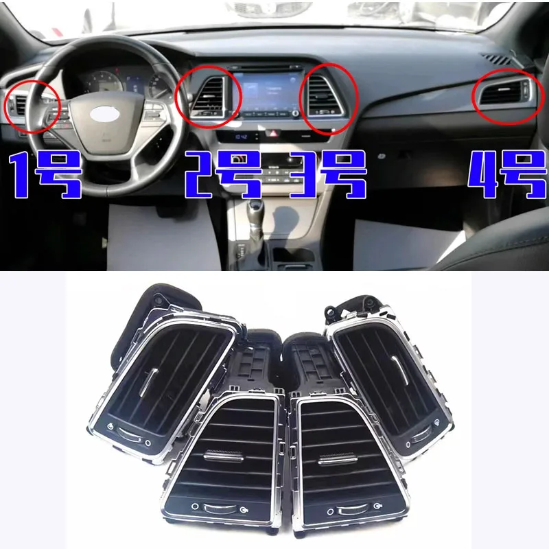 

Air Conditioner Outlet Dashboard Air Outlet Air Conditioner Vent A/C Vent Car accessories For Hyundai Sonata 9 2015 2016 2017