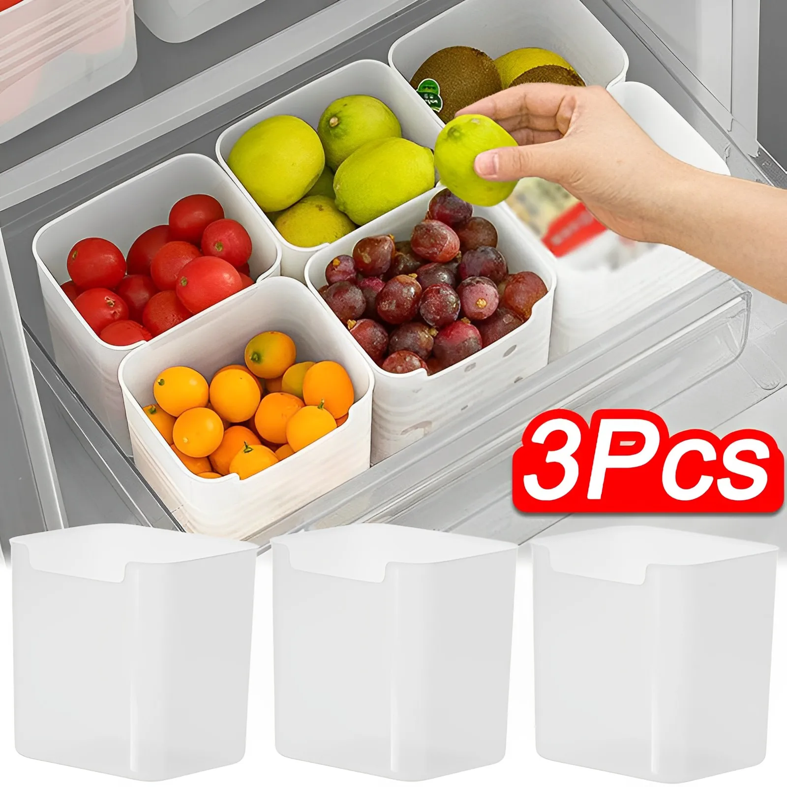 Refrigerator Food Fresh Storage Box Fridge Side Door Fruit Vegetable