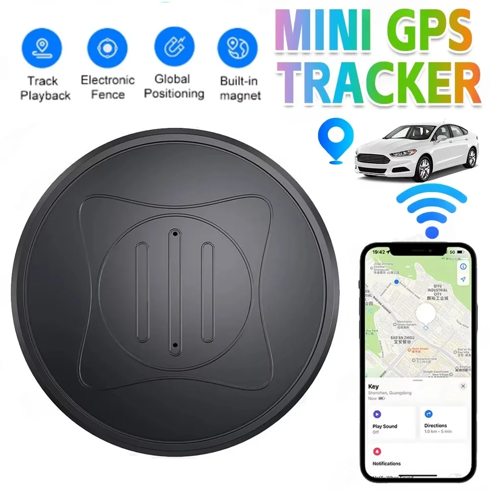 Smart GPS Tracker with Magnetic Attachment for Pets and Kids