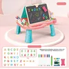 Jigsaw puzzle children's drawing toys, double-sided graffiti board drawing table, erasable board toys, parent-child interactive 1