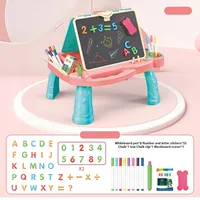 Jigsaw puzzle children's drawing toys, double-sided graffiti board drawing table, erasable board toys, parent-child interactive 1
