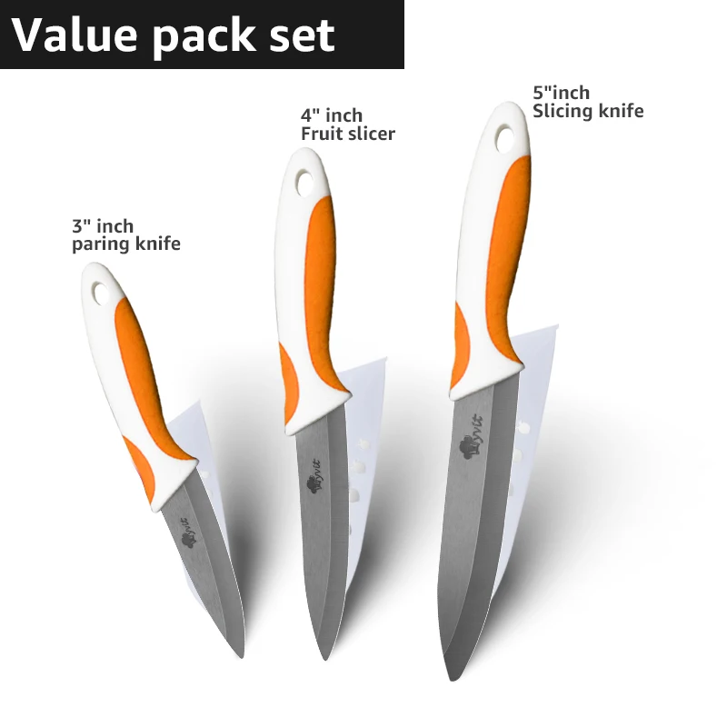 Orange White Handle