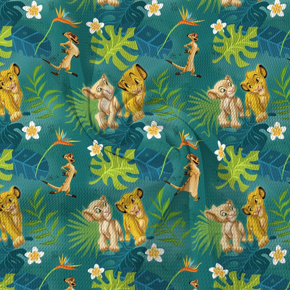 Disney's The Lion King Pattern Printed Bullet Textured Liverpool ...