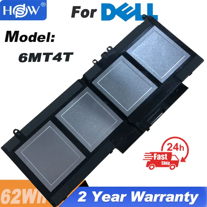 

Аккумулятор 6MT4T для ноутбука Dell Latitude Precision 14 15 5470 E5470 5570 E5570 3510 M3510 Series 7V69Y TXF9M 79VRK 62Wh 6MT4T Lap