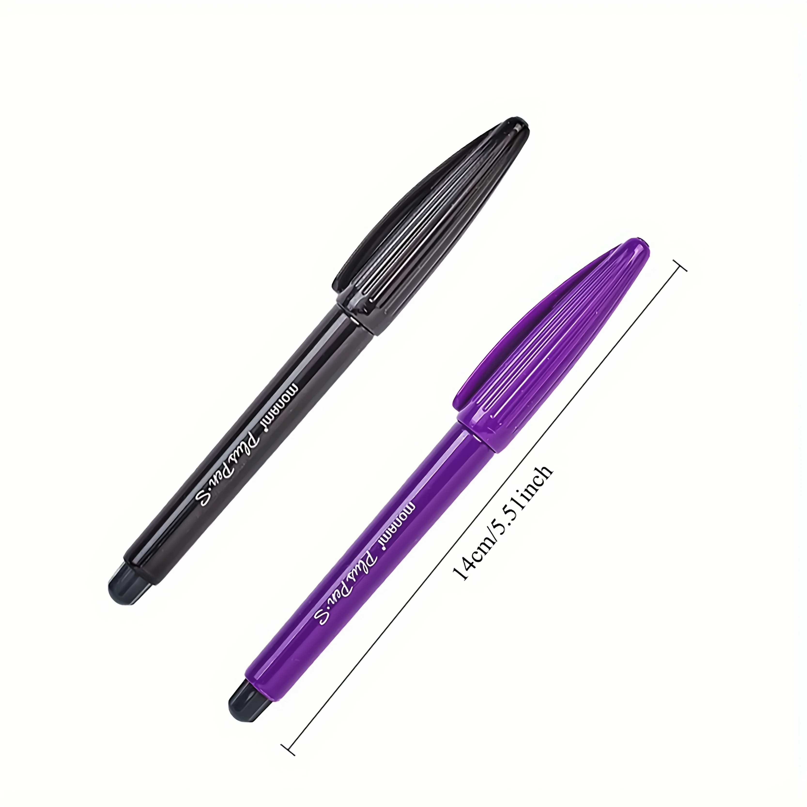 Eyelash Extension Tool Fixed Point Marker Pen Tattoo Skin Marker Pen Black Purple Color 2pcs