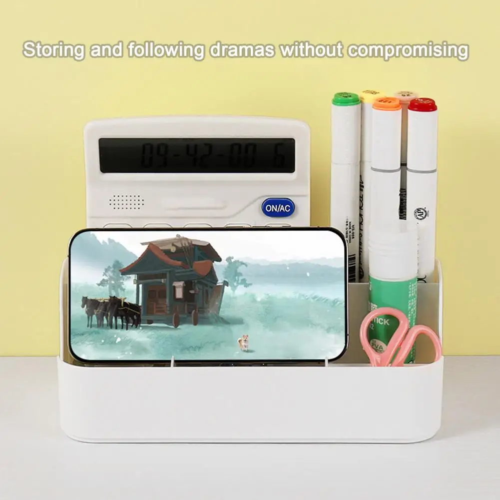 

Multi-grid Storage Box with Edges Japanese Cosmetic Organizer Durable Multi-compartment Storage Box Desktop for Space-saving
