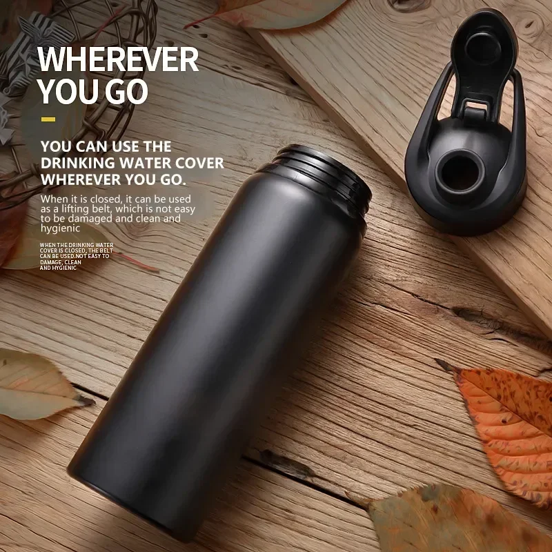 Stay hydrated on your outdoor adventures with this Portable Stainless Steel Water Bottle. Designed for cyclists and outdoor enthusiasts, this sleek metal bottle is perfect for carrying your favorite beverages on the go. 2