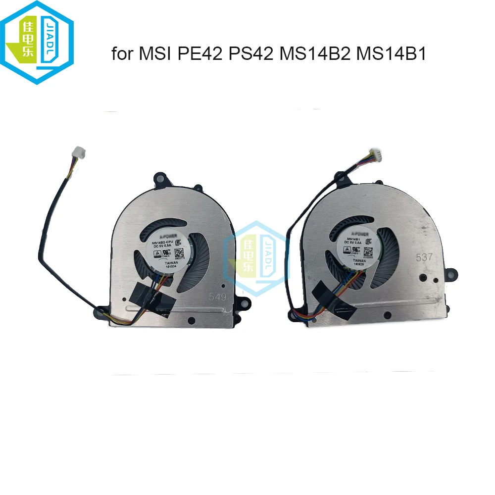 Computador Portátil Cpu Ventiladores de Refrigeração para Msi Ps42 Pe42 Moderno 8rc 8ra Ms14b1 Ms-14b2 Ms14b1 Ms14b2-cpu Computador Refrigerador Ventilador do Radiador 5v