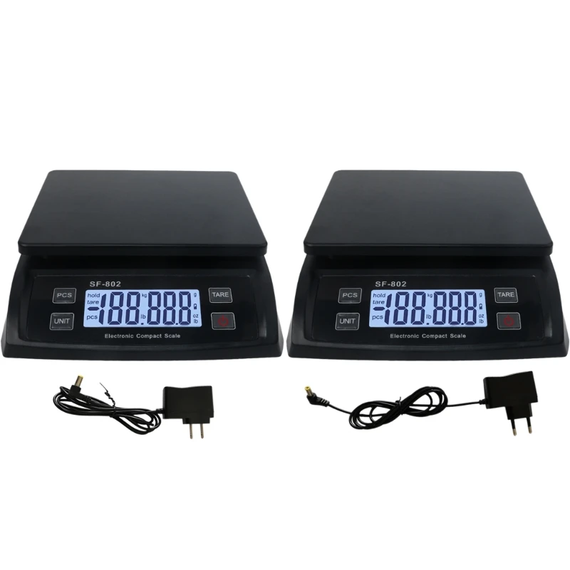 

Digital Shipping Postal 66lb Scale Package Postage Scale with Hold & Tare Function EU/US Types Adapter Included