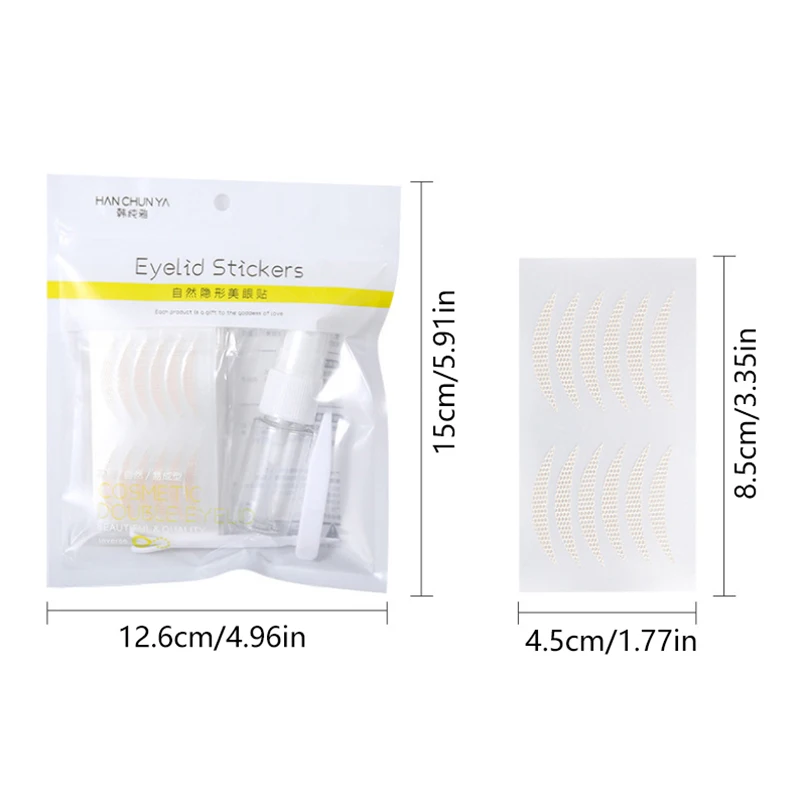 243개 투명 레이스 눈꺼풀 스티커, 이중 눈꺼풀 리프팅 접착 테이프, 아이 메이크업용 투명 리프트 스트립 도구