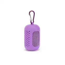 Enhanced Product Title: Circular Silicone - Coated Quick - Dry Cooling Towel (Silicone purple)
