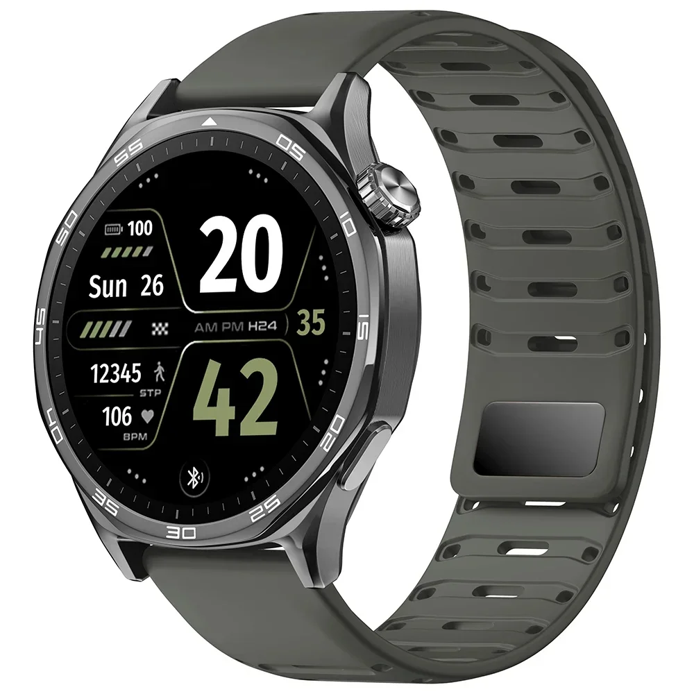 Silicone Magnetic Strap 22mm Band Bracelet