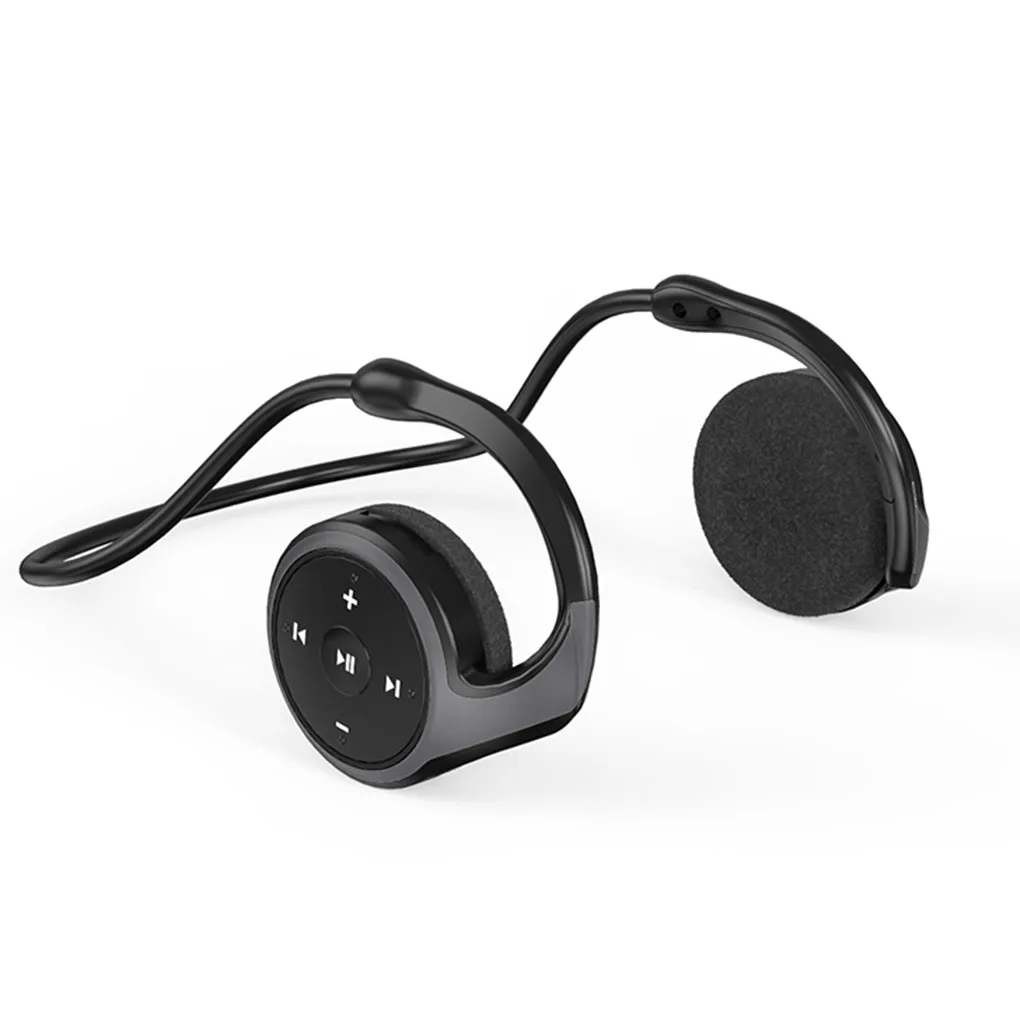 

Wireless Stereo Sound Earphone Bluetooth-compatible Portable Handsfree Call Noise Cancelling Headphone Heavy Bass Headset Black