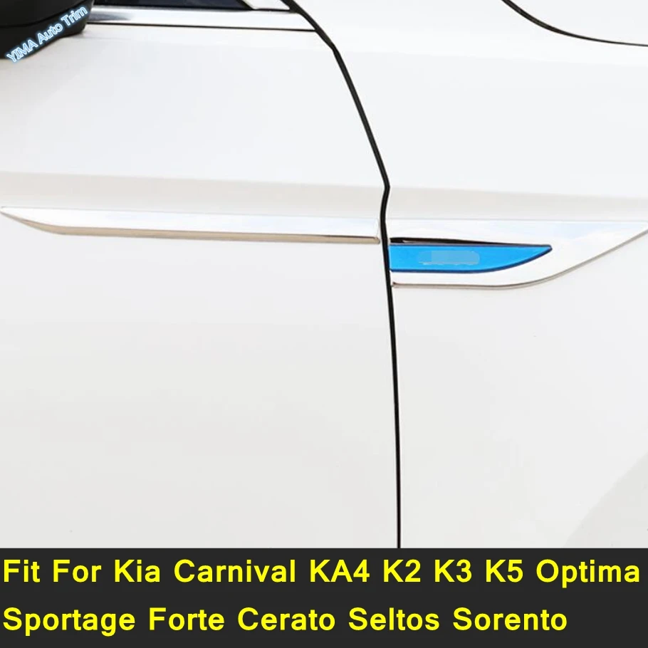 

Car Side Air Vent Cover Trim Fender Sticker 6PCS Fit For Kia Carnival KA4 K2 K3 K5 Optima Sportage Forte Cerato Seltos Sorento