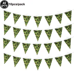 Military - Themed Camouflage Balloon Decorations for Boys' Birthday Party Supplies (Iridescent)