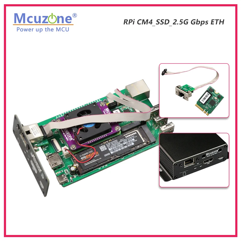 Rpi Placa de Expansão Pcie M.2 Nvme Chave 2280 2242 Ax200 Cm4_ssd_wifi6 Ax210 Wifi6e Ubuntu Quadro demonstração - Imagem 6