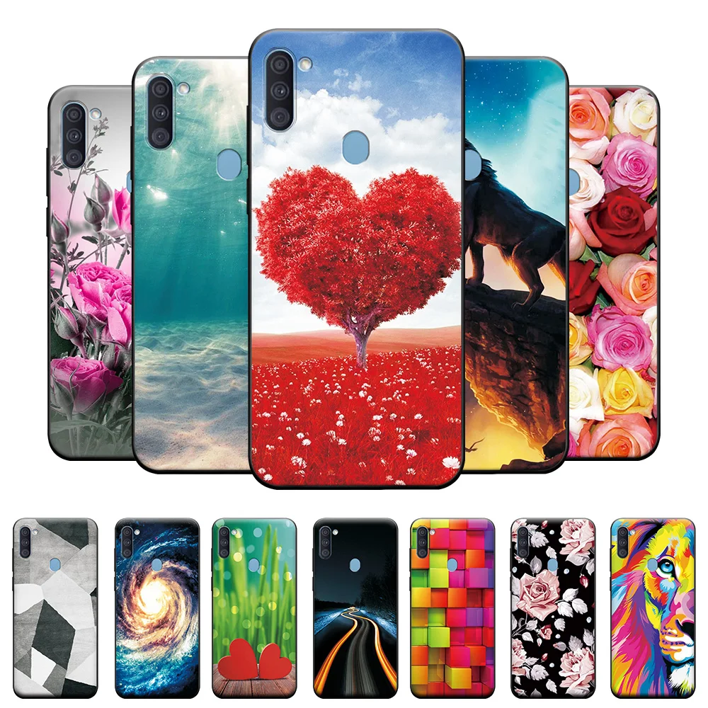 Per Samsung A11 Custodia Morbida Cover In Silicone Per Galaxy M11 Custodia Per Samsung Galaxy A11 M11 Cover Coque Love Tree Bumper