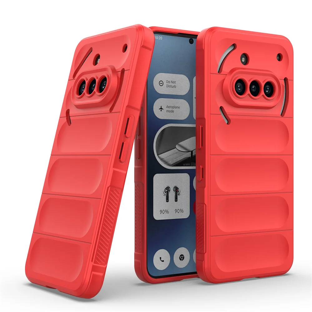 Enhanced Rugged Armor Anti-Shock Airbag Cushion Rubber Case with Lining Cloth