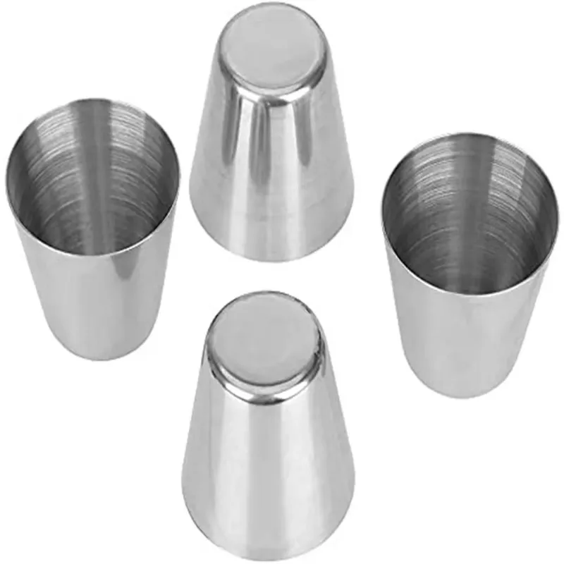20pcs 30 Ml Stainless Steel Wine Glasses Outdoor Camping Coffee Tea Cup Silver Cup Rugged Metal Shooter Suitable