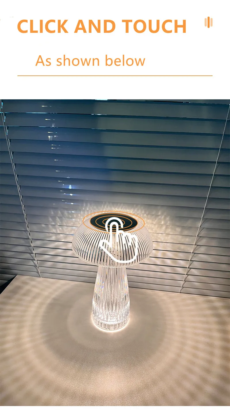 Transparent Mushroom Lamp