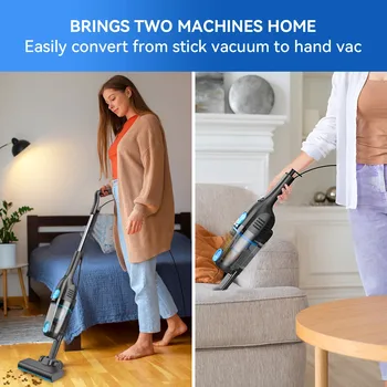 INSE R3S/R6X Corded Vacuum Cleaner Handheld Stick Vacuum Powerful 3 in1 Lightweight Vacuum Cleaners for Home Hard Floor Pet Hair 6