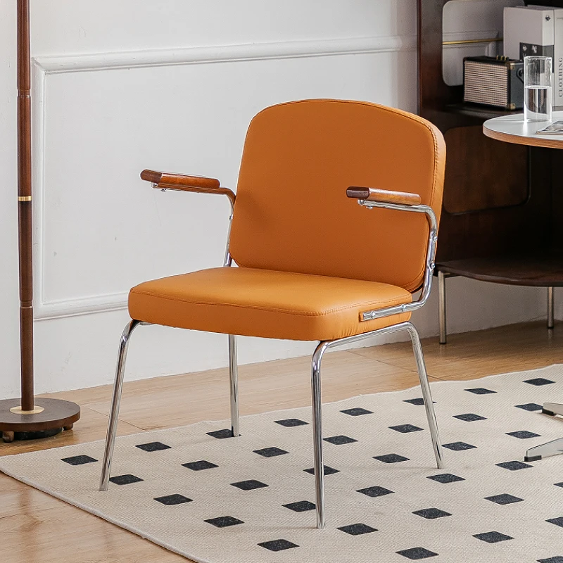 

Unique Metal Living Room Chair Nordic Vintage Garden Lounge Living Room Chair Fashion Armrest Silla Plegable Home Furniture