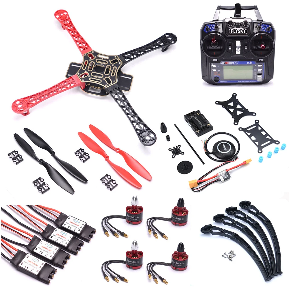

F450 450 мм Φ комплект рамка APM2.8 APM 2,8 Полетный контроллер 8N GPS 2212 мотор 30A ESC / Flysky Φ FS I6 передатчик