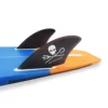 Twin Keel Single&Twin Tab Surfing Fins-Keel Twin Fins Set Honeycomb Fiberglass with Fin Screws and Fin Key 5