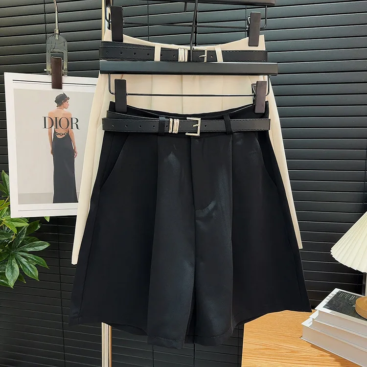 Summer Thin Casual Shorts Women New Wide-leg Drape High Waist Casual Short Pants  women clothing  shorts feminino
