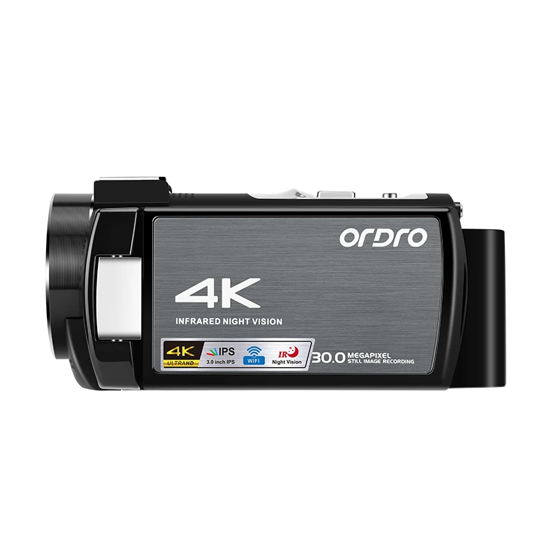Caméra vidéo 4k Caméscope pour  Ultra HD 4K 48MP Vidéo Blog  Caméscope avec microphone et télécommande WiFi Appareil photo numérique  3.0 IPS Écran tactile IR Night Vision 2 Batteries - K&F Concept