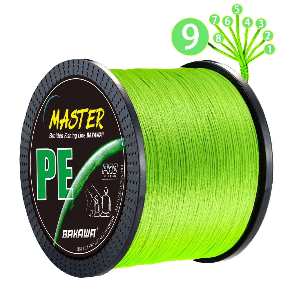 BAKAWA 12 Strands Fishing Line 300/100M/500M/1000M Braided PE Strong Wire  Multifilament Durable Sea Saltwater Japa Tool - AliExpress