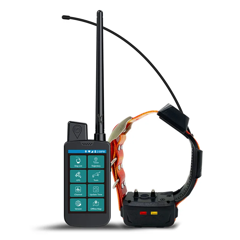 

VHF dog tracking and training collar with handheld dog gps tracking collar bundle
