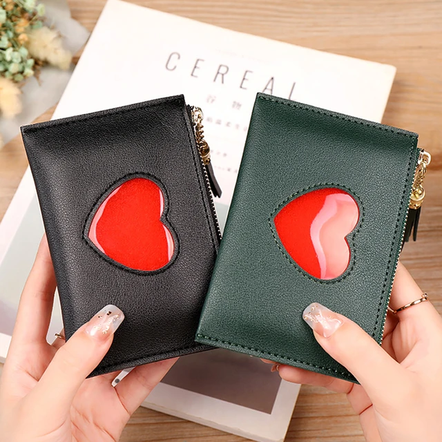 Short Wallet Money Clip Female  Wallet Purse Money Clip Women - Women Pu  Short Retro - Aliexpress